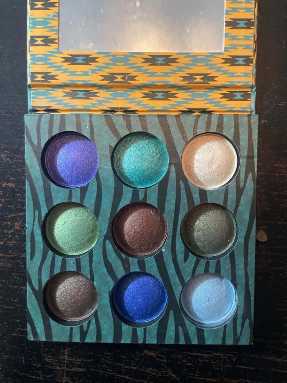 BH Cosmetics Wild & Free Baked Eyeshadow Palette - Blue, Green, White, Brown
